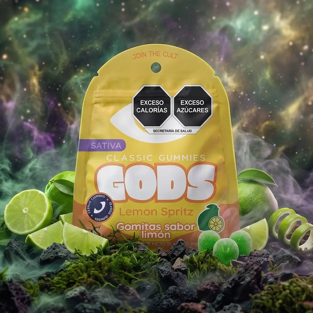 Gomitas GOODS sabor Cherry Gushers paquete de 10 piezas, con 50mg.