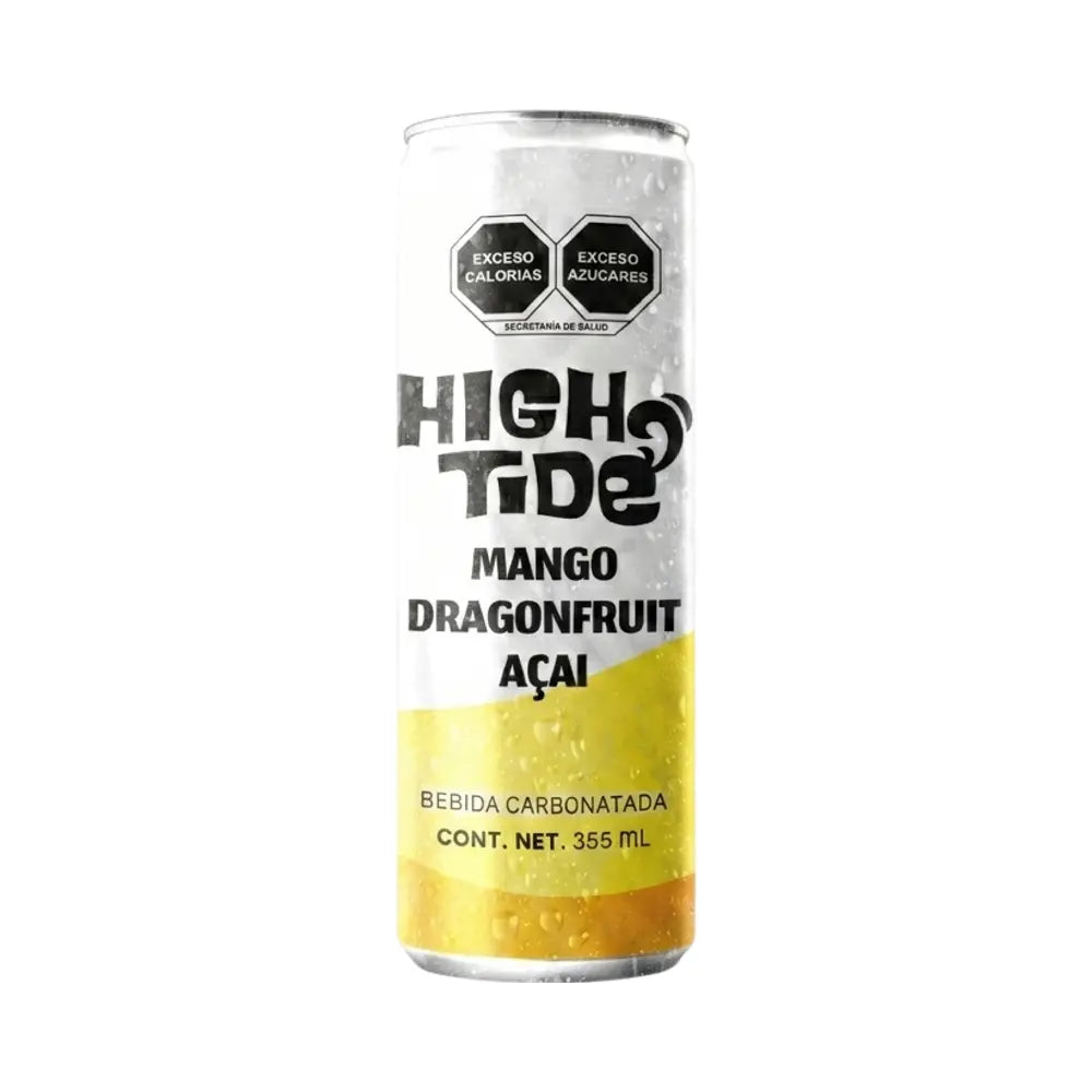 Bebida infusionada High Tide sabor mango lata de 355ml.