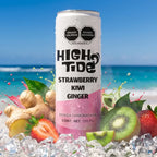 Bebida infusionada High Tide sabor fresa (strawberry) lata de 355ml.