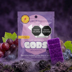 Gomita Stach Gods sabor mora (blackberry) paquete de 1 pieza, con 100mg.