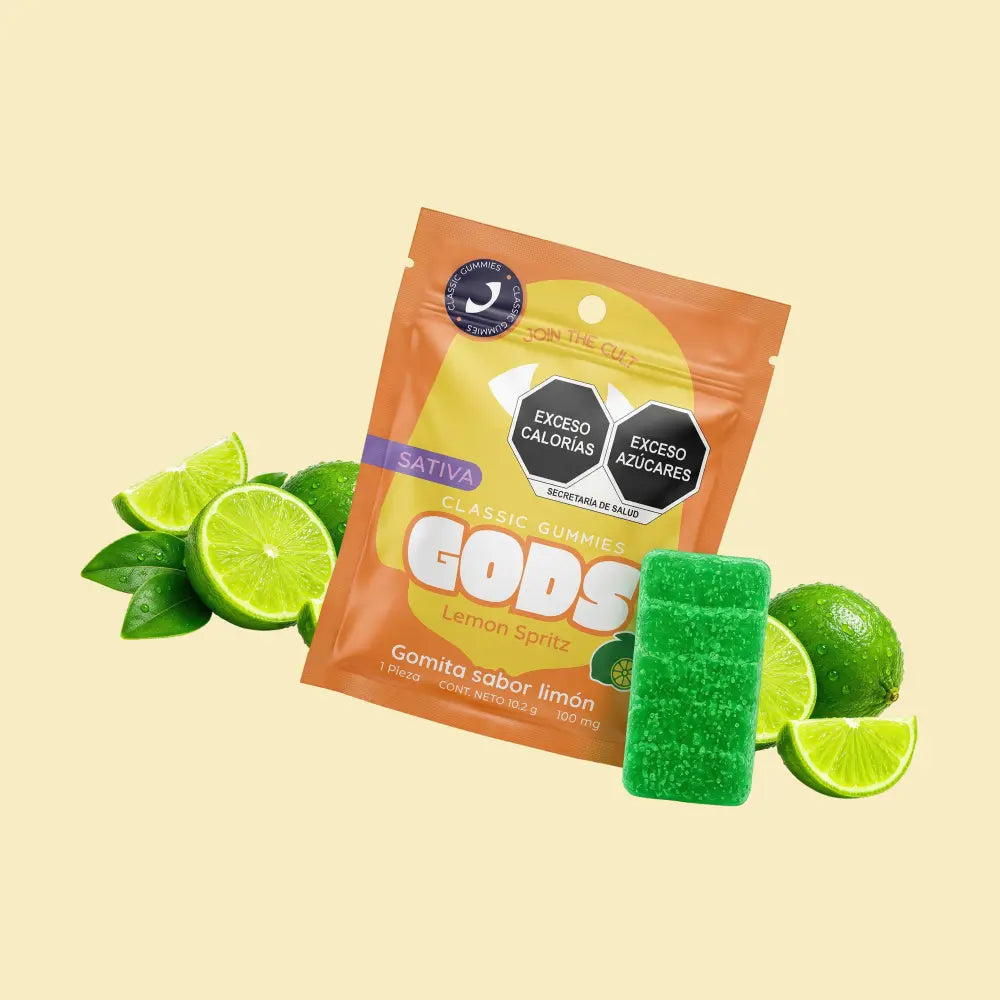 Gomita Stach Gods sabor Lemon Spritz paquete de 1 pieza, con 100mg.