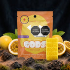 Gomita Stach Gods sabor maracuyá paquete de 1 pieza, con 100mg.