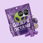 Gomitas masticables Stellar Chews sabor Grape Octane paquete de 20 piezas, con 50mg.